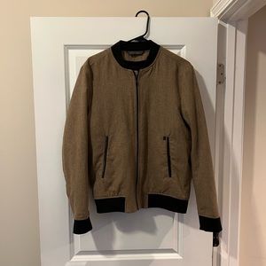 Zara Man Wool Blend Bomber Jacket